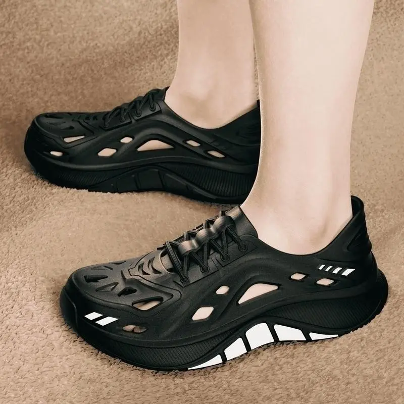 Papaya&HeelStudio Sepatu olahraga pria Tahan Pakaian desain modern dengan lubang ventilasi nyaman dipakai untuk aktivitas santai dan olahraga kualitas material baik dan awet 202603107581