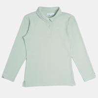 Gambar BLUEBUTTON Polo Shirt Wanita Lengan Panjang Seafoam Green - Stone Wash, S dari BlueButton Kota Cimahi 5 Tokopedia