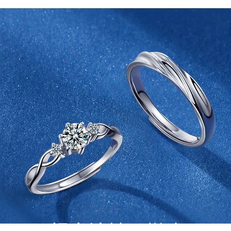 Cincin couple-stay together cincin pasangan cincin titanium 1