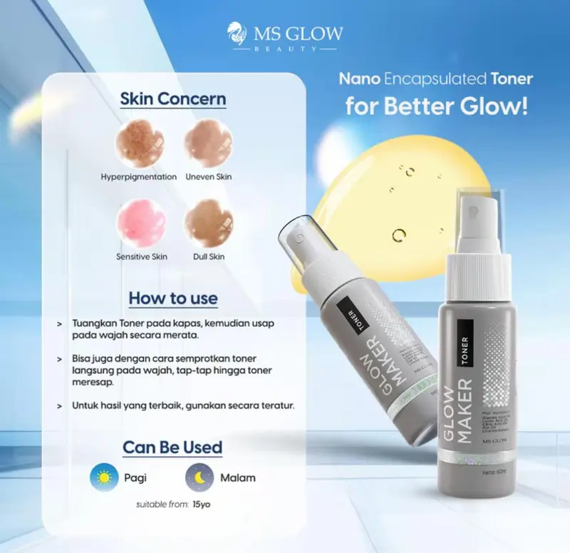 MS GLOW - PAKET WAJAH FREE SPOT TREATMENT 7