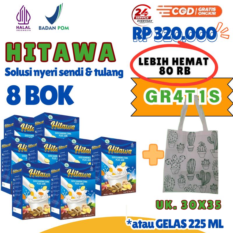 [LEBIH HEMAT 80rb] PAKET RESELLER HITAWA susu kambing etawa plus - Shop ...