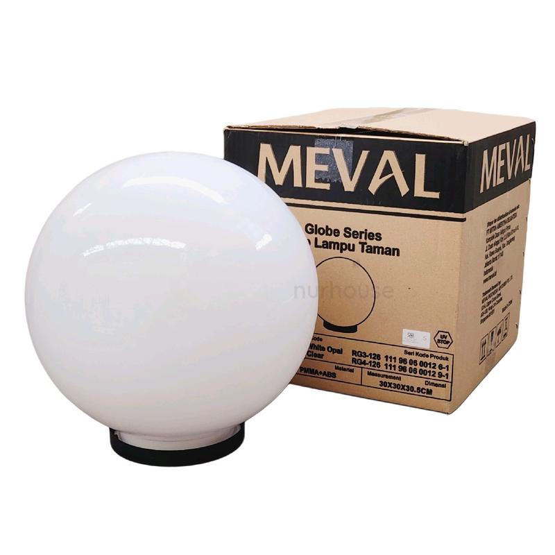 lampu taman bulat lampu tugu pagar meval 10 inch 25 cm lampu pilar outdoor 1