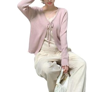 Bộ Áo Len Dệt Kim Hai Mảnh, Dành Cho Nữ, Bộ Sưu Tập Mùa Thu Mới, Dễ Phối Đồ Thường Ngày Dài Tay, Áo Lớp Đáy, Quần Áo Thời Trang Nữ, 9003