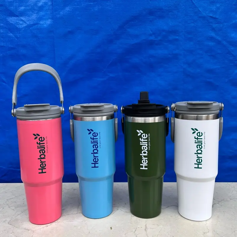 Tumbler HLF stainless premium 900 ml dengan sedotan 2