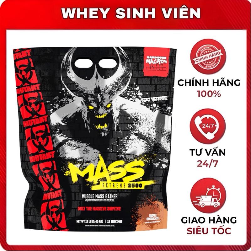 Thực phẩm bổ sung năng lượng Mutant Mass Extreme 2500 12Lbs (5.45kg)