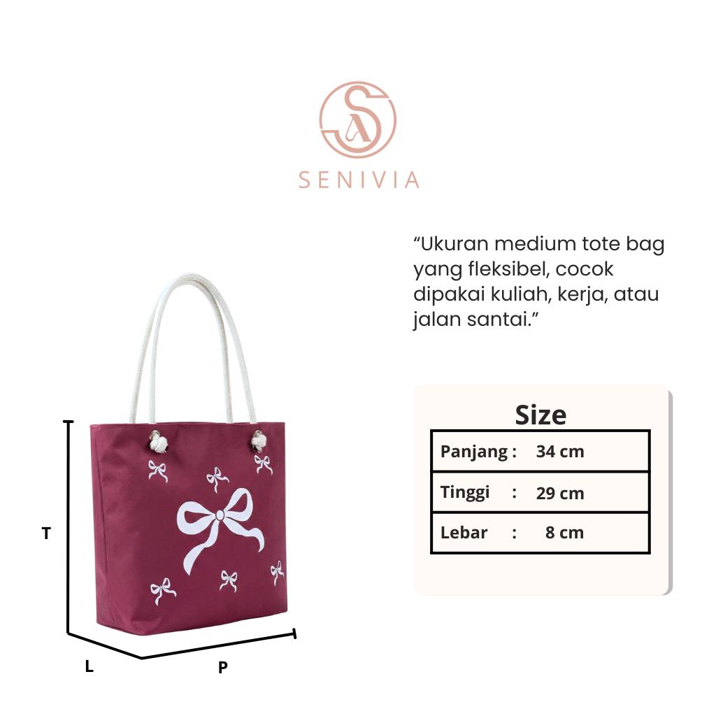 SENIVIA - Totebag Tas Wanita Motif PITA 02 Tas Wanita Kuliah Tas Souvenir Tas Jinjing Tas Sumbu Resleting