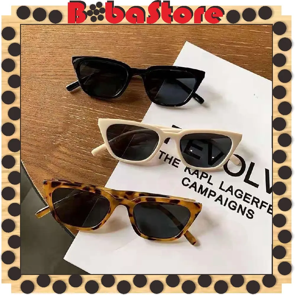 ⭐Bobastore⭐ Kacamata Unisex Fashion Kaca Mata Wanita Pria Hitam High Quality Sunglasses Murah G029