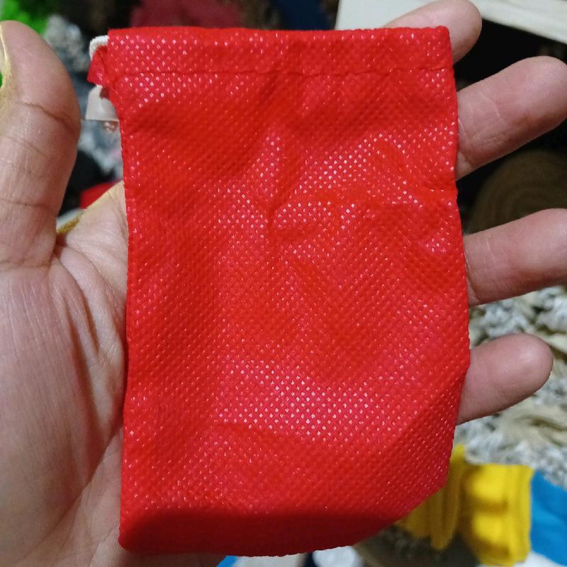 100 Pcs Kantong/Pouch Parfum Ukuran 6x10cm dengan Model Tali Talikur Putih 4