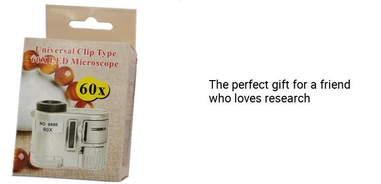 Product Introduction of Mobile Phone Mini Microscope 60X Zoom LED Clip-on Magnifier Universal Mobile Accessories Camera 3