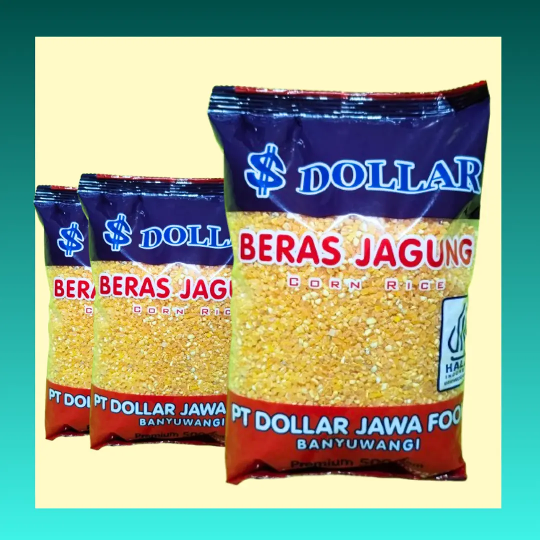 Beras Jagung Dollar 6 Bungkus Rendah Kalori Berat 3 Kg