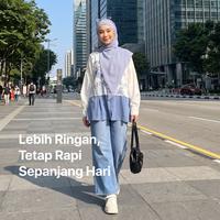 Gambar JILBRAVE Khafia Khiban Anti UV Hijab French Square Semi Instan Inner Bandana Adem Syar'i - CREAM dari Jilbrave Shop Kota Bogor 2 Tokopedia