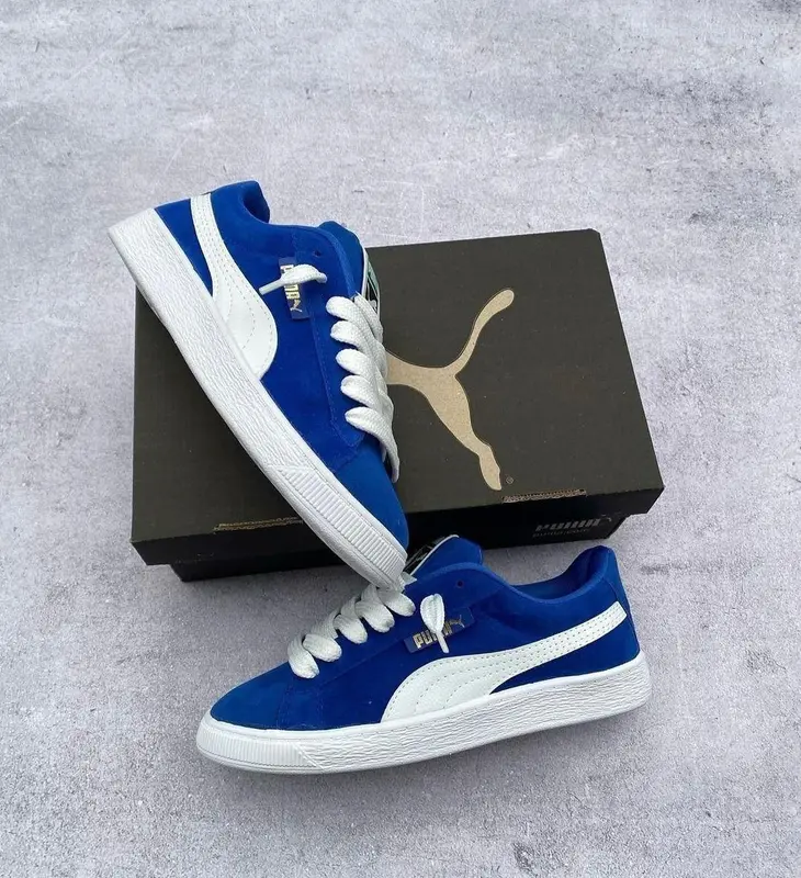 Promo Sepatu P*MA Classics Pria Formal Suede XL Royal Blue White Sepatu  Sneakers Pria Wanita Black White 39