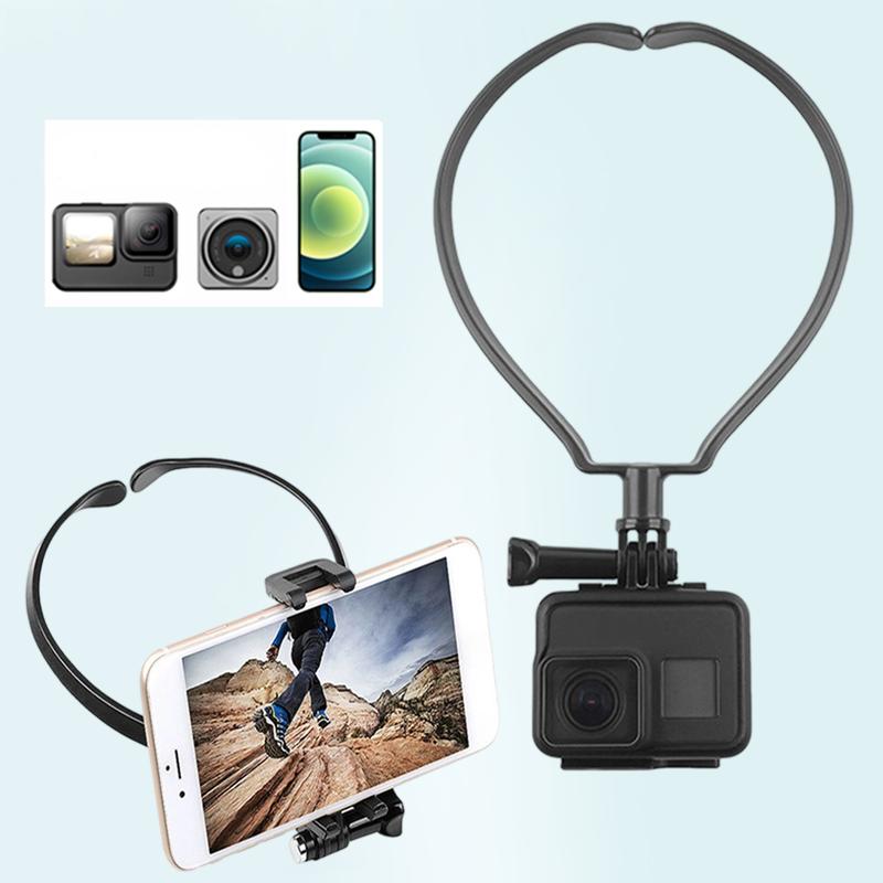 Giá đỡ chụp điện thoại di động Halterneck|rảnh tay|tạo tác Vlog chụp trực tiếp|Điều chỉnh đa góc 2