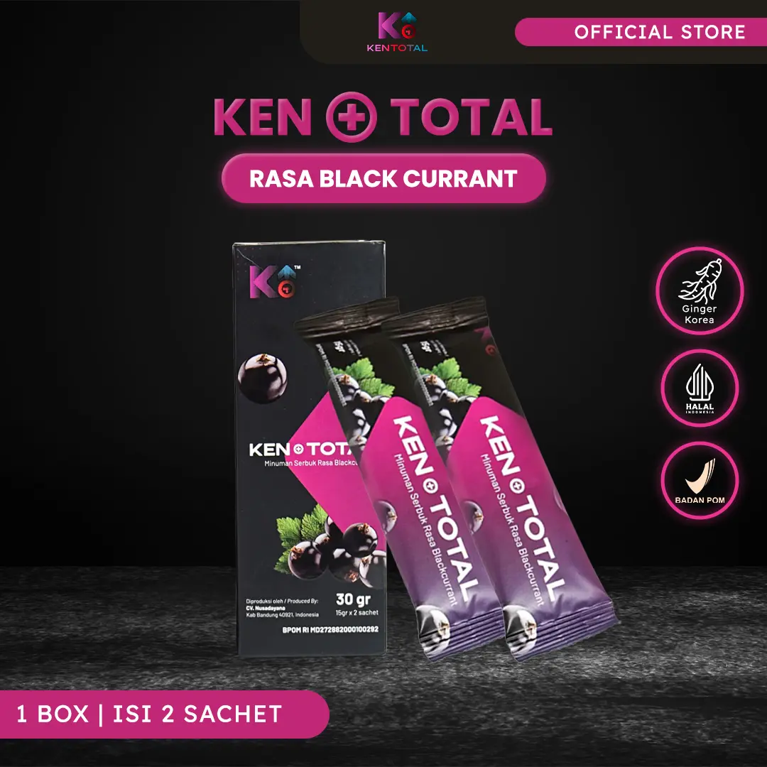 Ken + Total Minuman Serbuk Rasa Black Currant - Ken Plus Total - Ken Total
