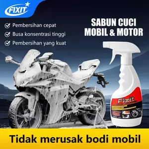 FIXIT Cairan pembersih khusus sepeda motor, cairan pencuci mobil ultra-konsentrat, cairan busa pencuci mobil listrik, air pencuci mobil, lilin, pembersih lapisan