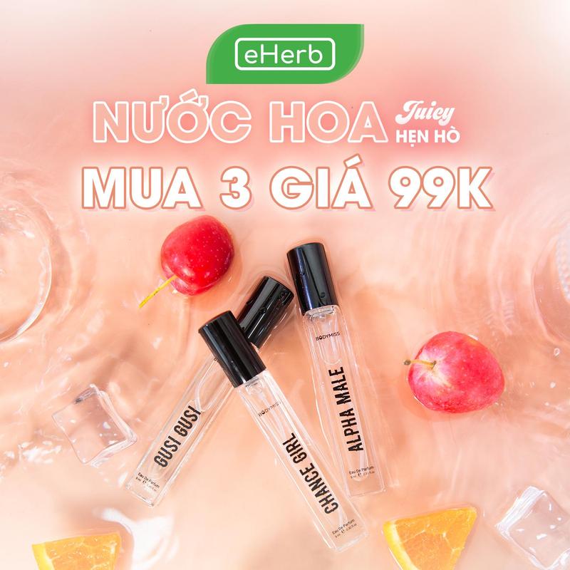 [MUA 3 GIÁ 99K] Nước Hoa Nam Thơm Lâu Chính Hãng BODYMISS - Nước Hoa Cho Nữ Nhẹ Nhàng Quyến Rũ EHERB - Nước Hoa Chiết Uy Tín Sài Gòn - Tinh Dầu Thơm Cho Nam Sang Chảnh Cao Cấp - Xịt Thơm Perfume Fragrance Cosmetic Women