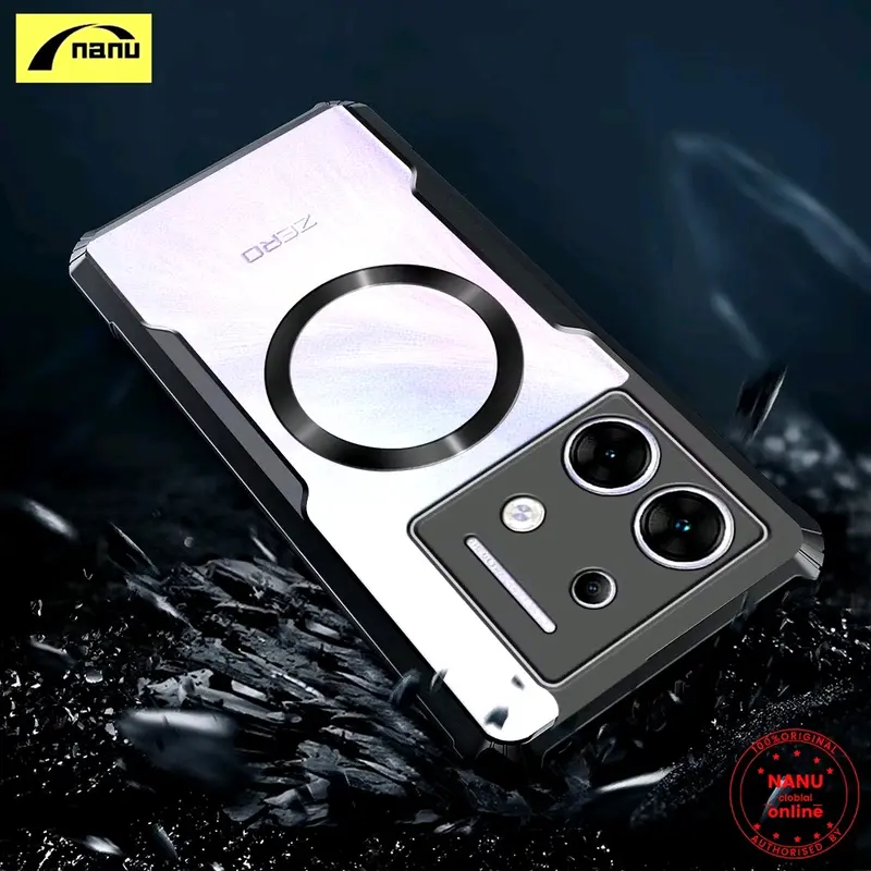 Case INFINIX ZERO 30 4G / 5G MAGSAFE Beatle Series Bumper Mganetic Armor Fuze Transparan Clear 4