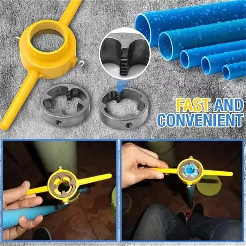 COD Mata Snai 1/2" 3/4" 1" Alat Senai Pipa PVC Pipe Threader Pipe Thread Maker 5