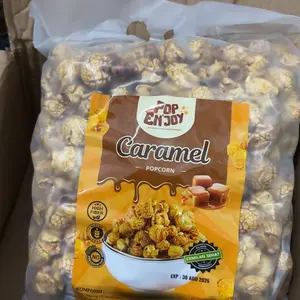 PopENjoy - [400gr] POPCORN ALL VARIAN UK 400gr | Makanan Manis Crispy Camilan Sehat Popkron Snack Jagung Jajanan Kering Brown Caramel