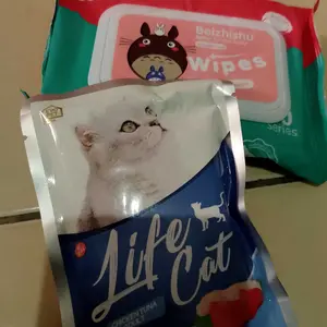 SC Tisu Basah Kucing Mandi Serbaguna Mata Telinga tisu mandi antibakteri