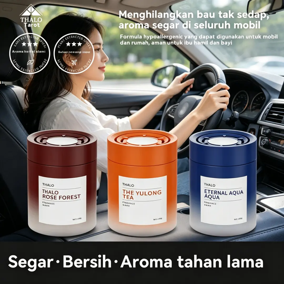 Pewangi Mobil Penghilang Bau Makanan Efektif Tahan Lama Aroma Alami Hypoallergenic Aman Untuk Ibu Hamil Dan Bayi 180g Cocok Untuk Pengemudi Wanita Dan Pria Keluarga COD
