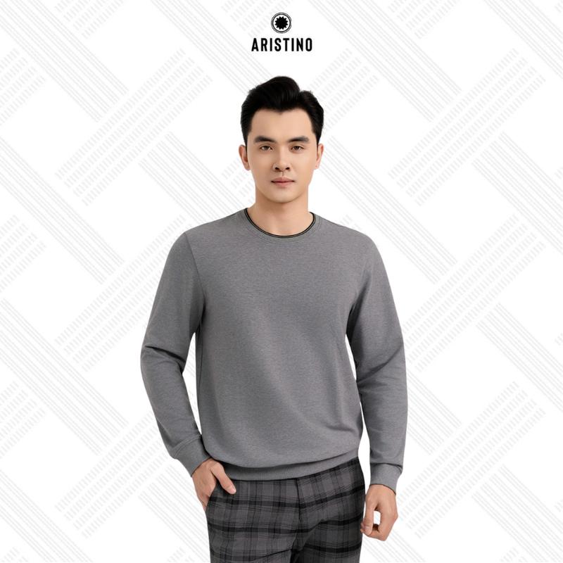 ARISTINO Áo nỉ thu đông nam chất liệu mềm mại, thoáng mát, thấm hút tốt ASW007W1