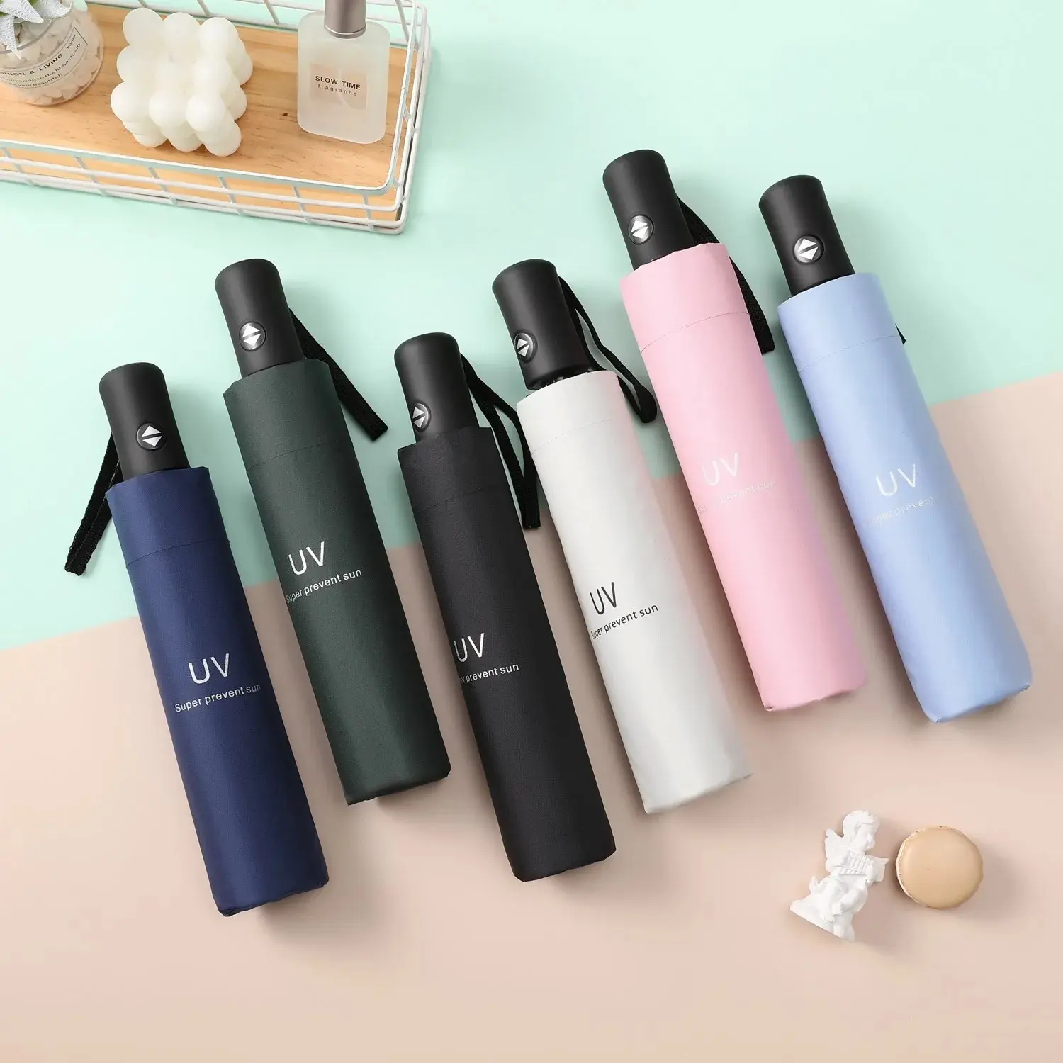 Ô, Tự Động, Chống Tia UV Và Mưa Nắng, Thời Trang, Cầm Tay Thích Hợp Đi Du Lịch, Chống Gió, Nhẹ, Tự Động Mở Và Đóng, Dù Che, Nhiều Màu, Lý Tưởng Làm Quà Tặng Cho Bạn Bè Hoặc Bạn Gái