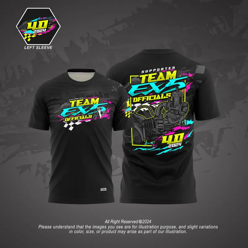 Kemeja-T, TEAM EX5 4.0, Versi Penyokong, Pra-Pesanan baju ex5 - TikTok ...