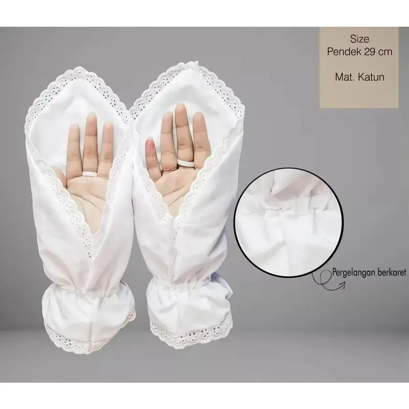 Product Introduction of Sarung Tangan Wanita untuk Umroh dan Haji - Gloves Elegan drumband 3