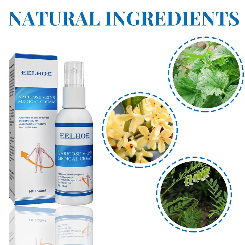 Intravenous massage spray for varicose veins relief and earthworm leg blood vessel bulge pain spray 4