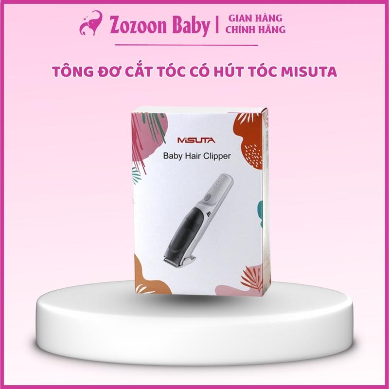 Tông đơ cắt tóc cho bé có hút tóc tự động thông minh MISUTA chạy êm sạc điện an toàn