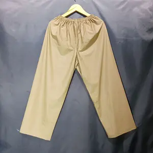 CELANA JAS HUJAN KUAT ELASTIS BAHAN PVC 0, 25 TEBAL ANTI REMBES ,Warna Merah, cream,biru, Hijau army, hitam dl