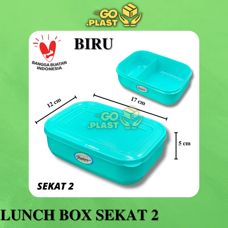 [6PCS] HAPPY KOTAK MAKAN PLASTIK SEKAT 2 3