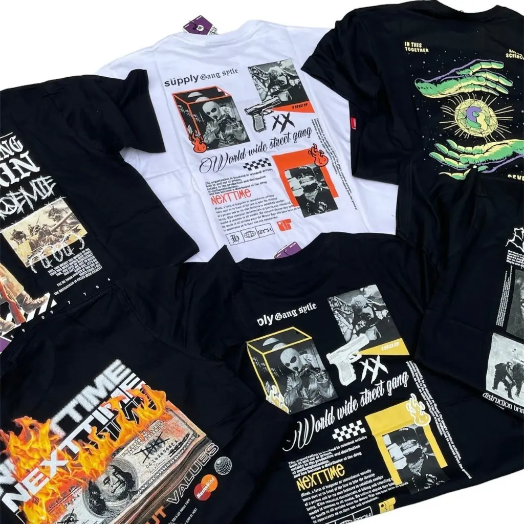 5 PCS 100 RIBU KAOS PRIA DISTRO BANDUNG / KAOS PRIA DEWASA KEREN CUMAN 100 RB 5 PCS