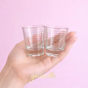 GELAS SLOKI 45ml MOTIF SPIRAL GELAS TAKARAN MINUMAN