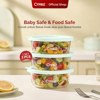Gambar [SPESIAL KOKO PANCI]Cypruz Set Premium Container Food Storage Box Wadah Tempat Makan Serbaguna - 620ml Set 3pcs Cream dari Cypruz Kitchenware Kota Bekasi 5 Tokopedia
