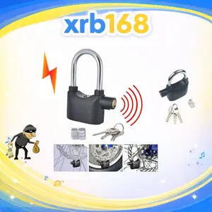 Gembok Alarm Anti Maling Anti Pencuri Ring Suara Anti Thief PENDEK
