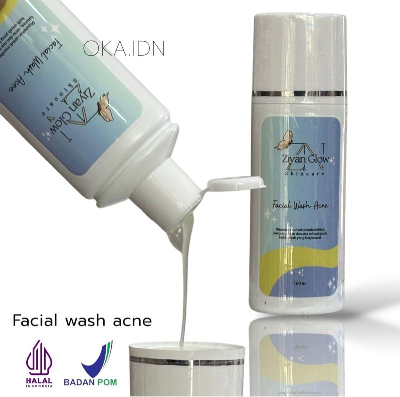 Facial wash acne ziyan glow skincare bpom halal sabun wajah Facial wash acne ziyan glow skincare bpom halal sabun wajah