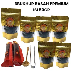 PENGHARUM RUANGAN 6BUKHUR BASAH PREMIUM 50GRAM FREE 2ARG JEPIT DAN SENDOK