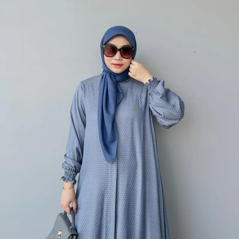 Marina Dress by Diana fz/ gamis simple busui friendly / gamis rayon premium / fashion muslimah 2