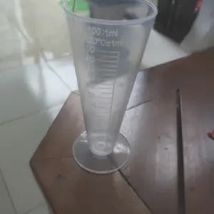 Gelas Ukur 100 ML Plastic Jigger Takaran Gula Minuman Tea Coffe Adonan Kue Transparan Cup Measuring Model Kerucut