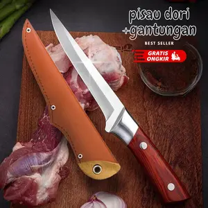 PISAU DAGING MONGOLIA Khusus Pemotong Daging Pisau Boning Baja Tahan Karat
