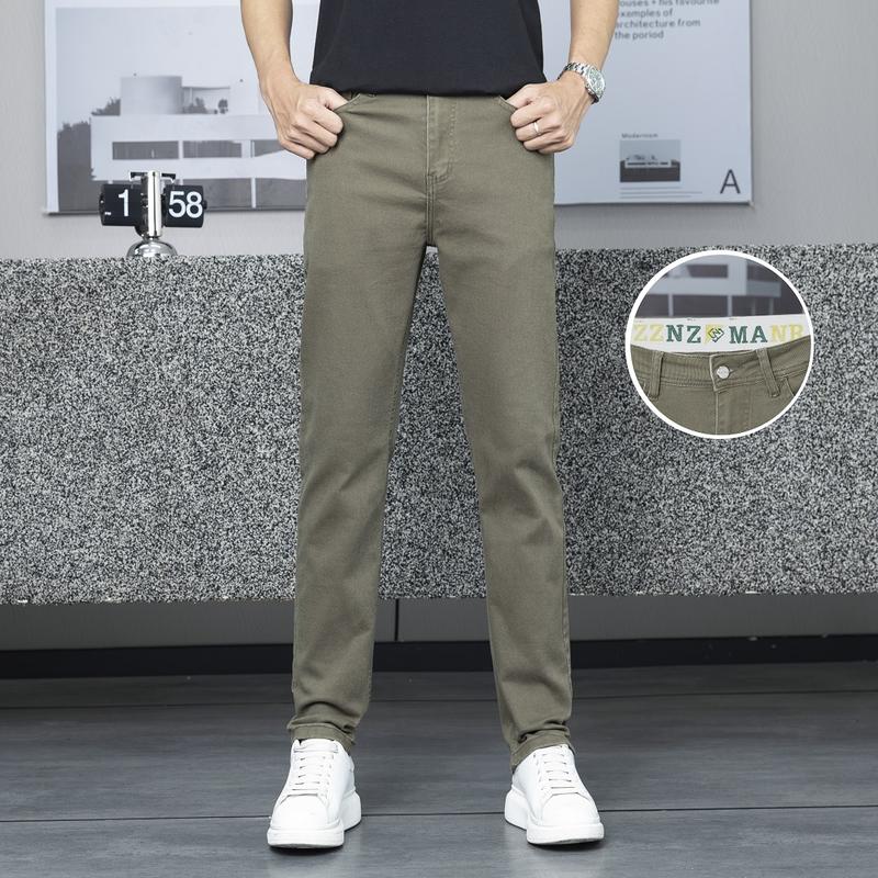 Quần jean nam,quần bò nam ống đứng MÀU XANH RÊU MS DL 13 ( ống 16-18 cm tùy size )  Menswear Pants Có Túi