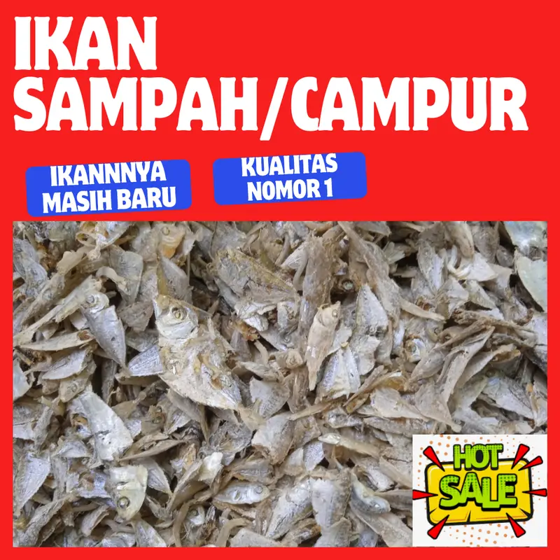 Ikan Asin Sampah Campur Medan Super 250gram 0