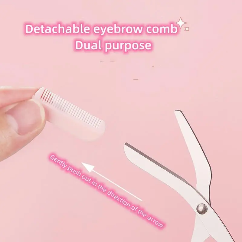 Với chải lông mày Clipper PP Xử lý Thẩm mỹ Cutler Trang điểm Cut lông mày Cut Hình dạng mặt trăng cong 3