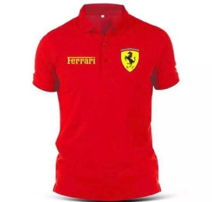 Kaos Polo shirt Kerah logo FERRARI KAOS KERAH PRIA DAN WANITA