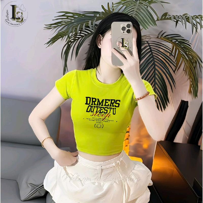 Áo Thun Croptop Borip In Hình " DRMER " Tay Ngắn Cổ Tròn Nhiều Màu Sắc Form Basic Dáng Ngắn Ôm Body Nữ Women Ao Thun Nữ Mặc Hè Áo Nữ Xinh Áo Rẻ Áo Phông Nữ Ôm Body Áo Bó Croptop Áo Kiểu Độc Lạ Đẹp aothun phoico b muahe bl bbt áocổtim vss hot