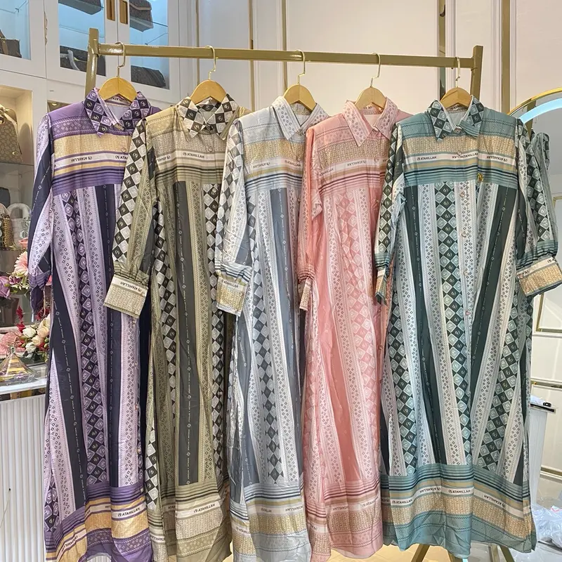 Gamis silk A.T keluaran terbaru bahan silk premium 0