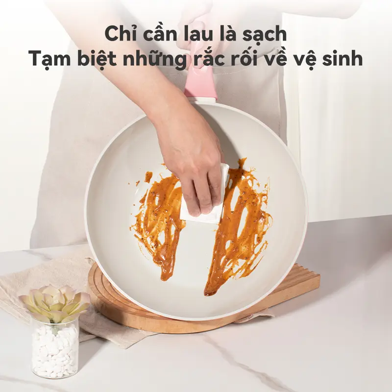 Chảo Nấu Ăn  Ecowin  Dòng Rừng  Lớp Phủ Đá Quạt Chính  Chống Dính  Có Nắp  Không Chứa PFOA Và PTFE  Thích Hợp Cho Tất Cả Bếp  Bao Gồm Bếp Ga Và Bếp Cảm Ứng 6