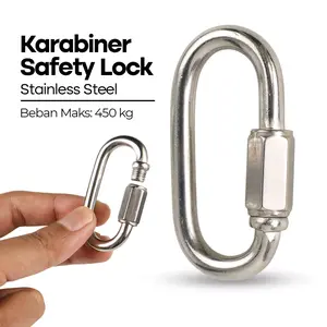 Pengunci Carabiner Safety Lock Stainless Steel 57mm - XD-8619